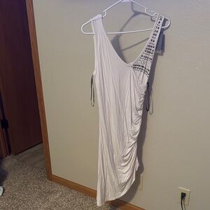 COOGI Vintage Dress in White with Metallic Details